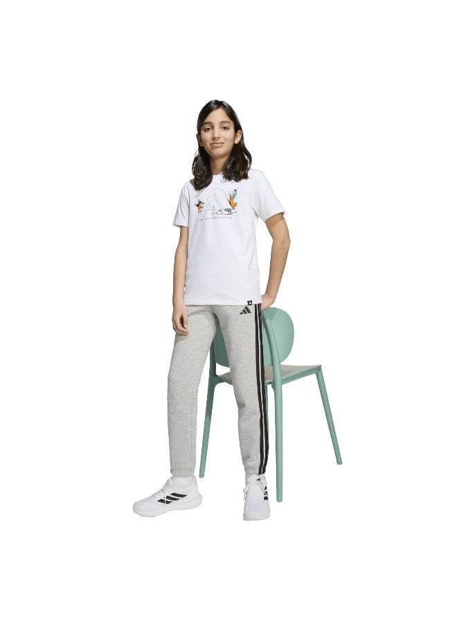 اديداس تيشيرت رياضي أبيض برسومات للأطفال - Image 4